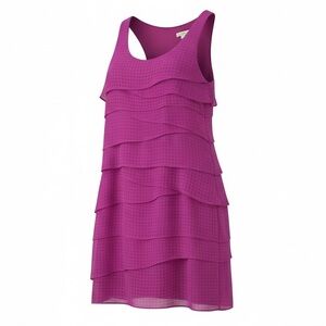 Shoshanna Orchid Color April Tiered Racerback Mini Dress size 4